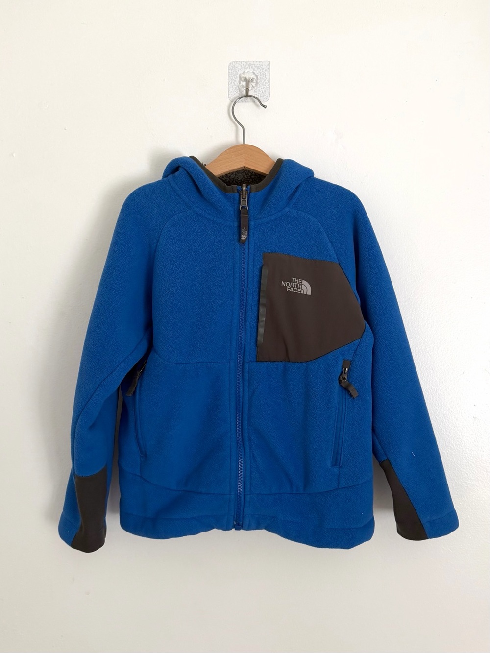 The North Face Boys Blue Chimborazo Zip Up Hoodie Jacket